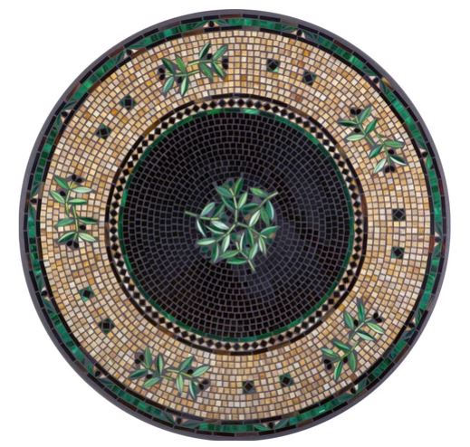 Black Olives Hummingbird Olives Classic Mosaic Table Top