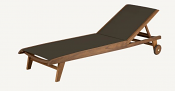 Sling Chaise/ Brown