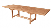  DOUBLE RECTANGULAR EXTENSION TABLE 43" X 77-96-117"