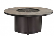 54" Rd. Elba Aluminum Fire Pit Counter Height