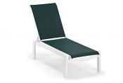 Stacking Armless Chaise w/ Wheels